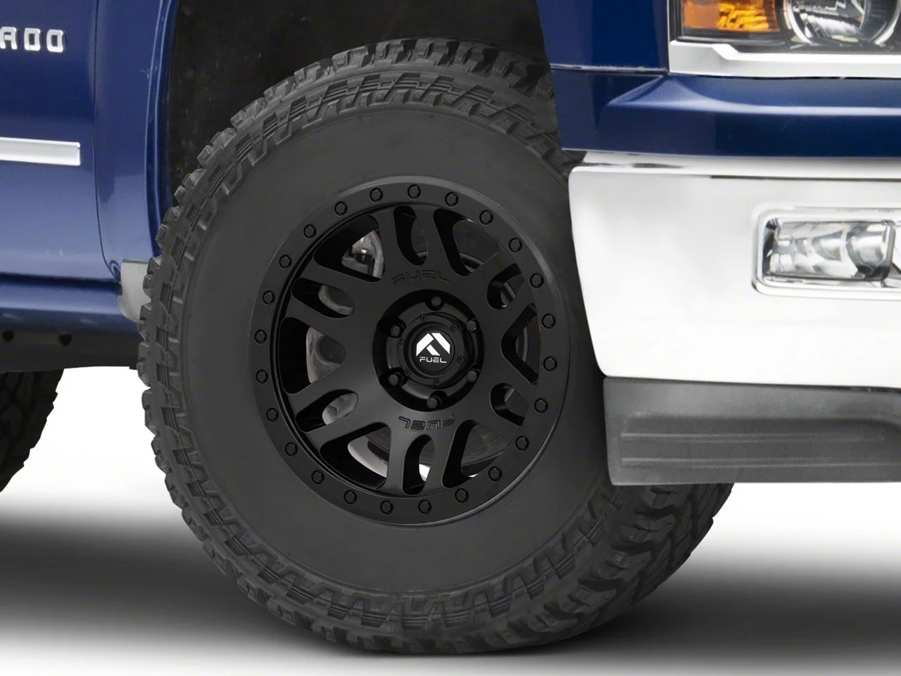 Fuel Wheels Recoil Matte Black 6-Lug Wheel; 17x8.5; -6mm Offset (14-18 Silverado 1500)