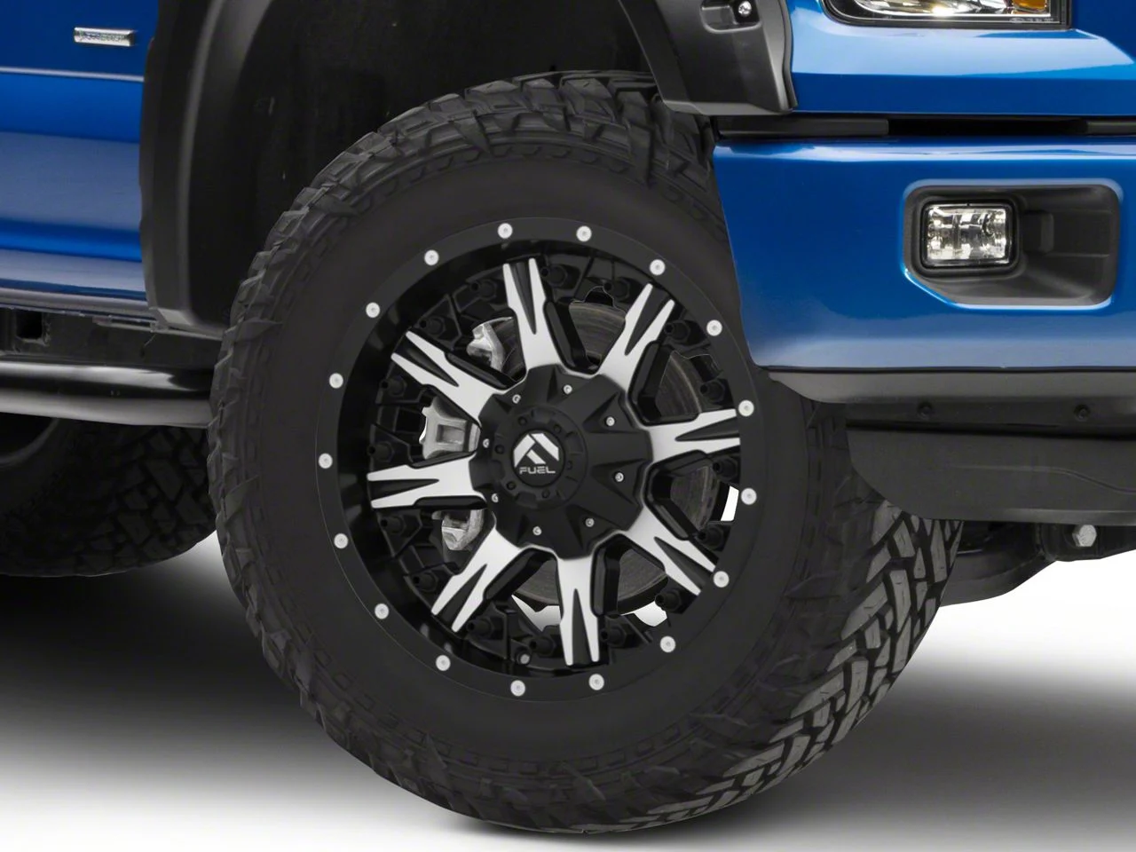 Fuel Wheels NUTZ Matte Black Machined 6-Lug Wheel; 20x9; 1mm Offset (15-20 F-150)