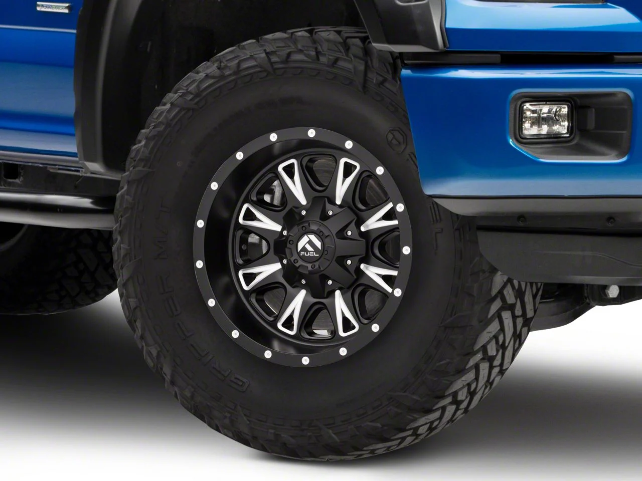 Fuel Wheels Throttle Matte Black Milled 6-Lug Wheel; 17x9; 1mm Offset (15-20 F-150)