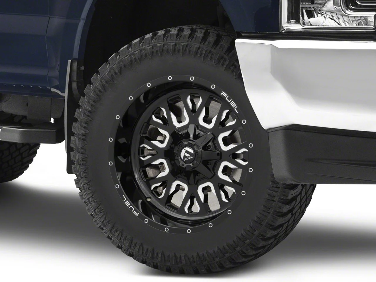 Fuel Wheels Stroke Gloss Black Milled 8-Lug Wheel; 20x12; -43mm Offset (17-22 F-350 Super Duty SRW)