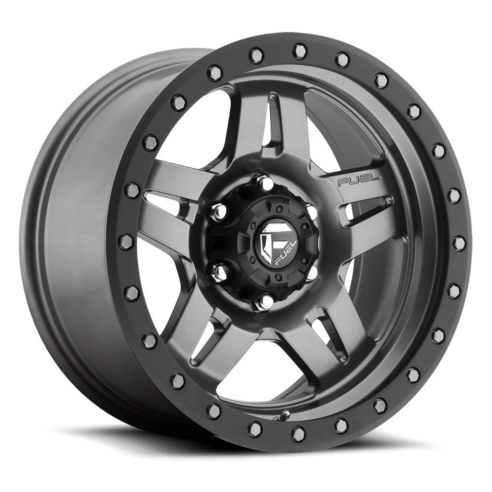 Fuel Wheels Anza Matte Gunmetal 8-Lug Wheel; 20x9; 1mm Offset (17-22 F-250 Super Duty)