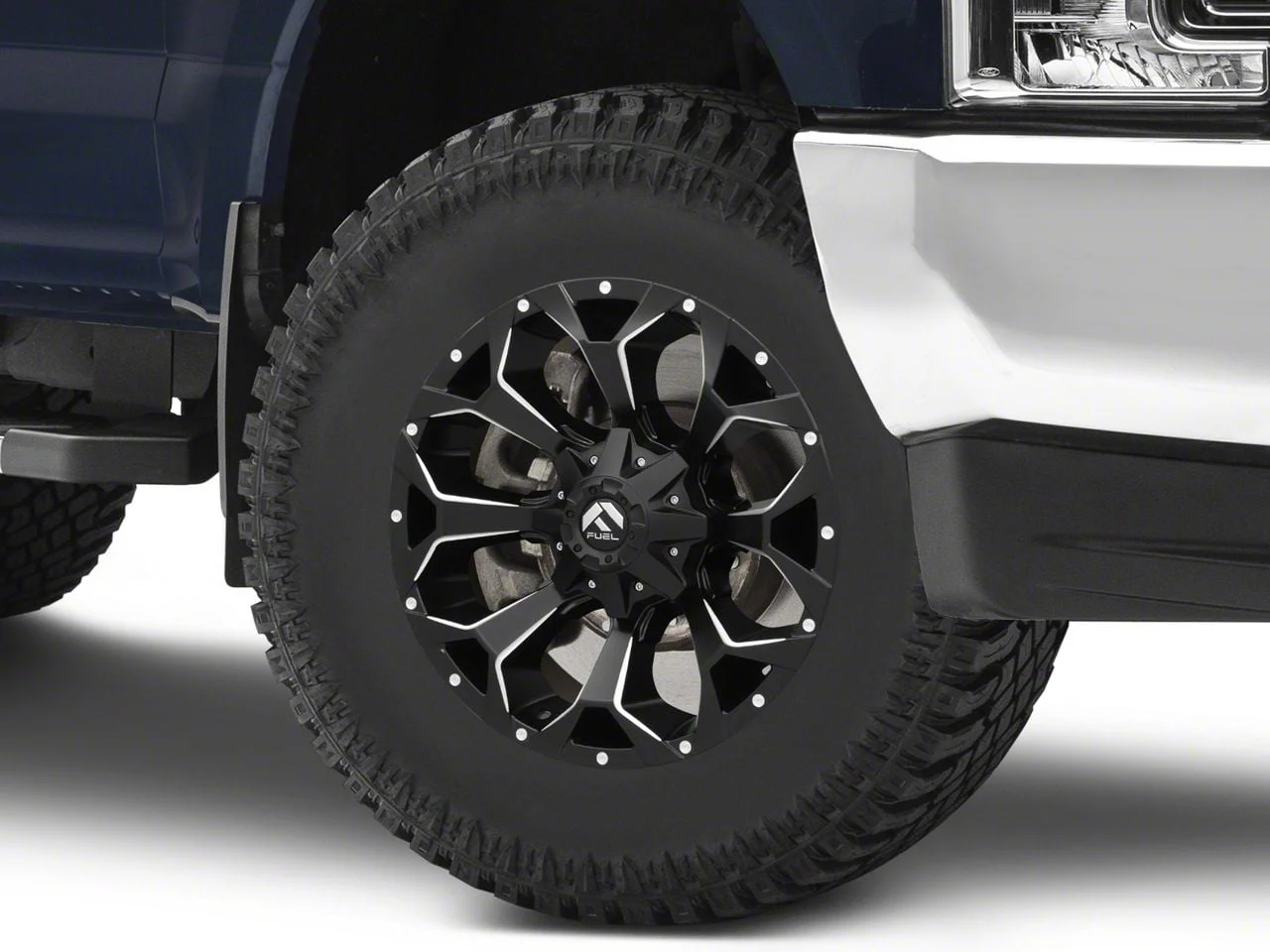 Fuel Wheels Assault Satin Black Milled 8-Lug Wheel; 18x9; 1mm Offset (17-22 F-350 Super Duty SRW)
