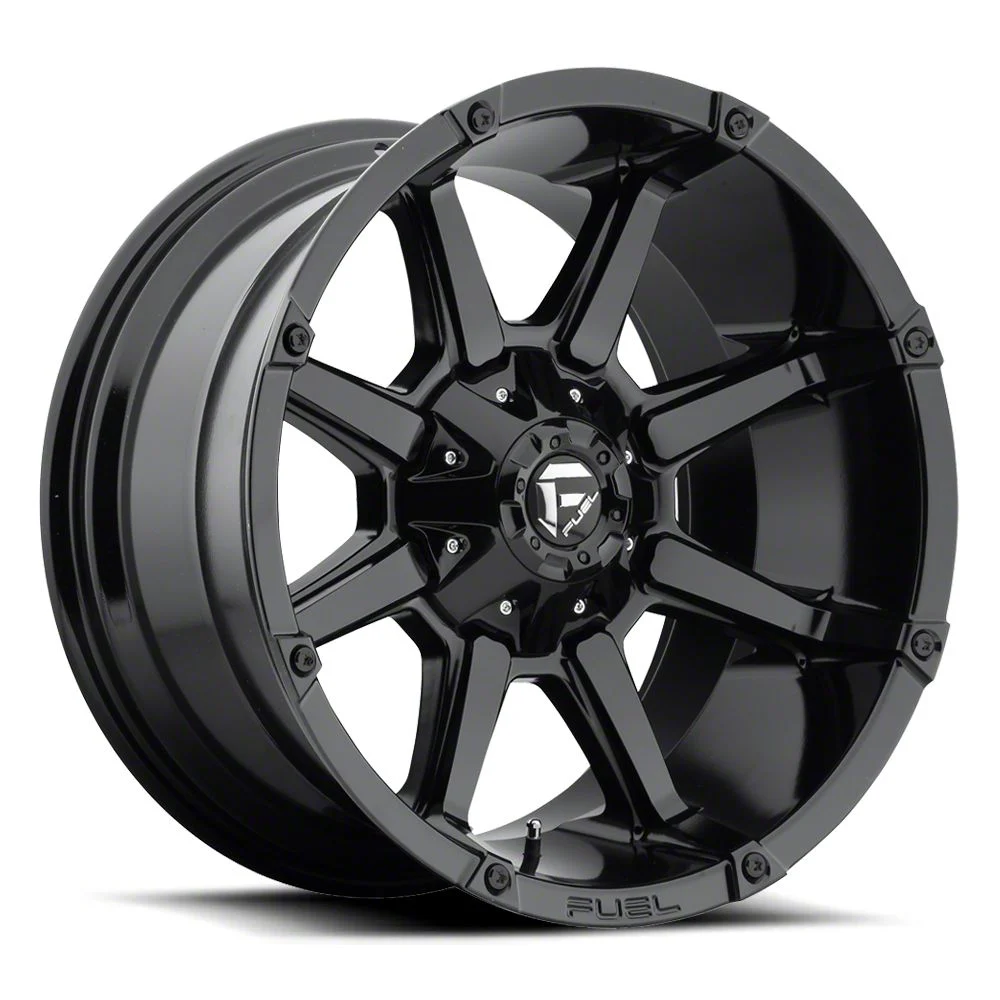 Fuel Wheels Coupler Gloss Black 8-Lug Wheel; 20x10; -24mm Offset (17-22 F-350 Super Duty SRW)