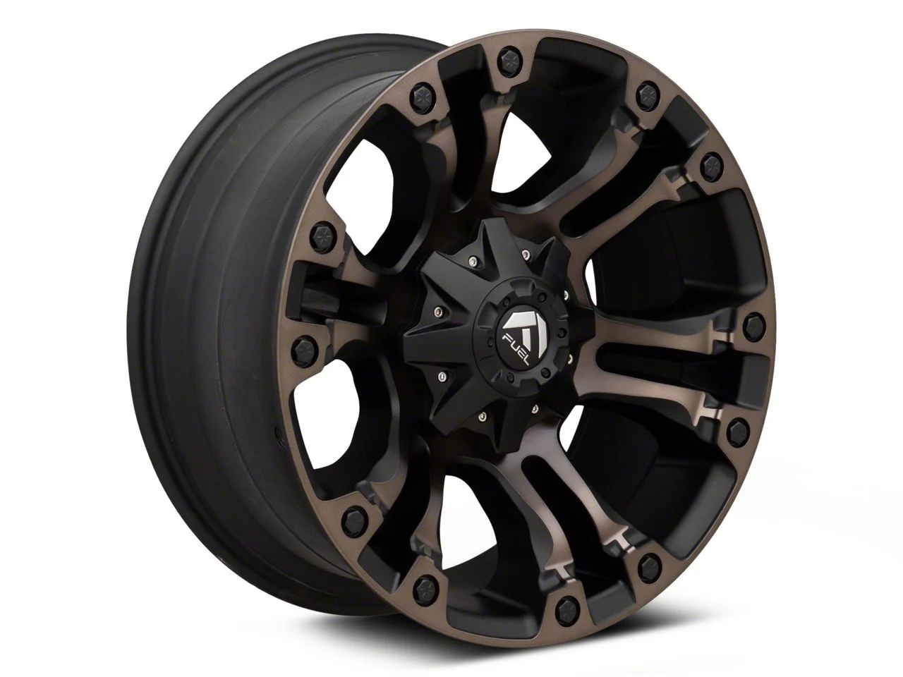 Fuel Wheels Vapor Matte Black Double Dark Tint 8-Lug Wheel; 18x9; 1mm Offset (17-22 F-350 Super Duty SRW)