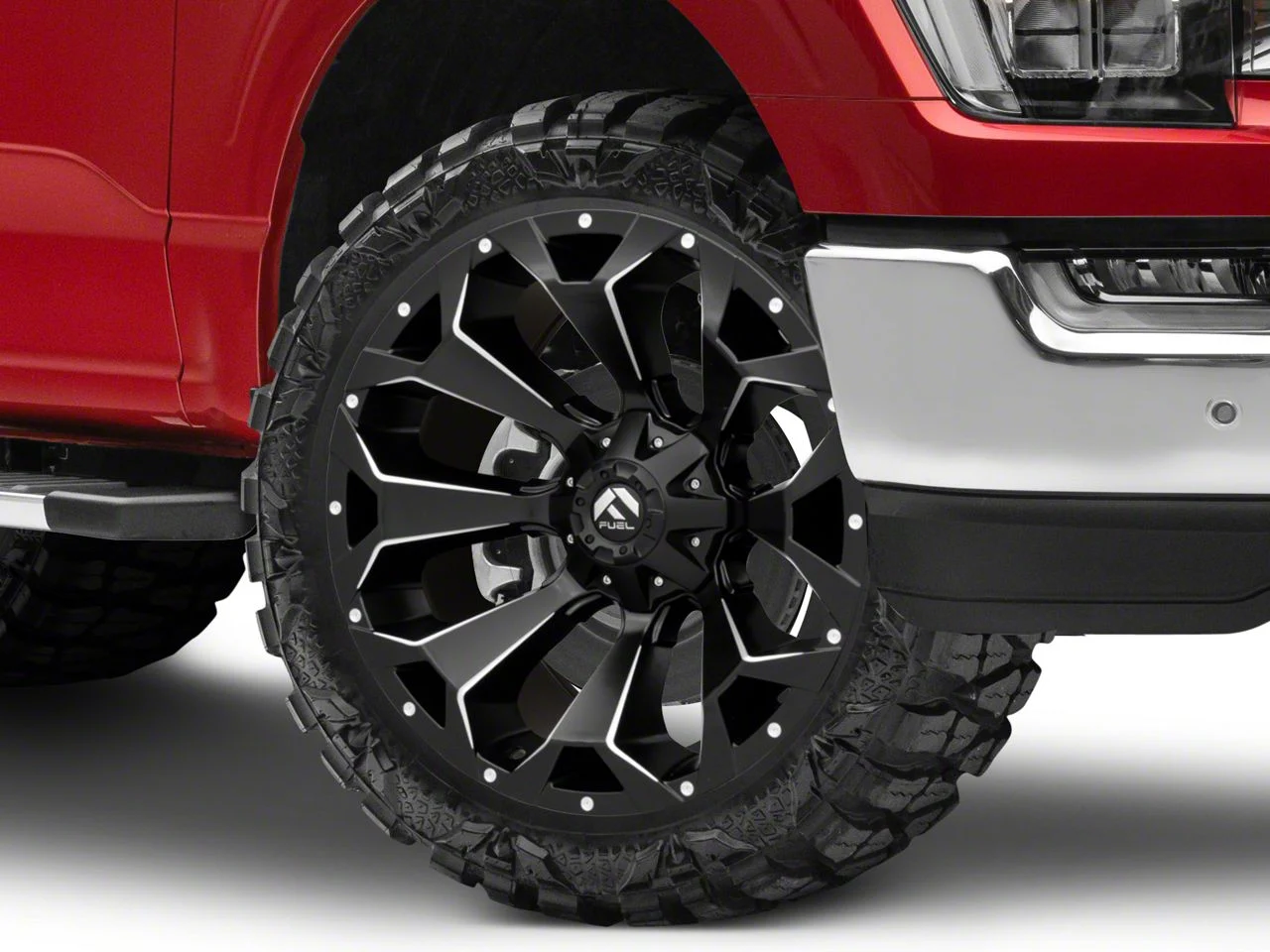Fuel Wheels Assault Matte Black Milled 6-Lug Wheel; 24x11; -24mm Offset (21-26 F-150)