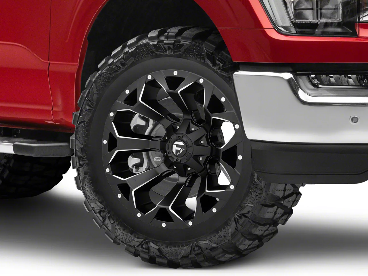 Fuel Wheels Assault Satin Black Milled 6-Lug Wheel; 20x10; -22mm Offset (21-26 F-150)