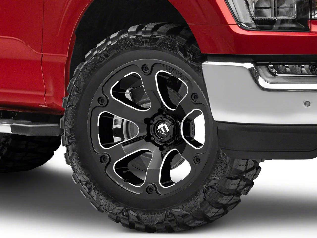 Fuel Wheels Beast Gloss Black Milled 6-Lug Wheel; 20x12; -44mm Offset (21-26 F-150)