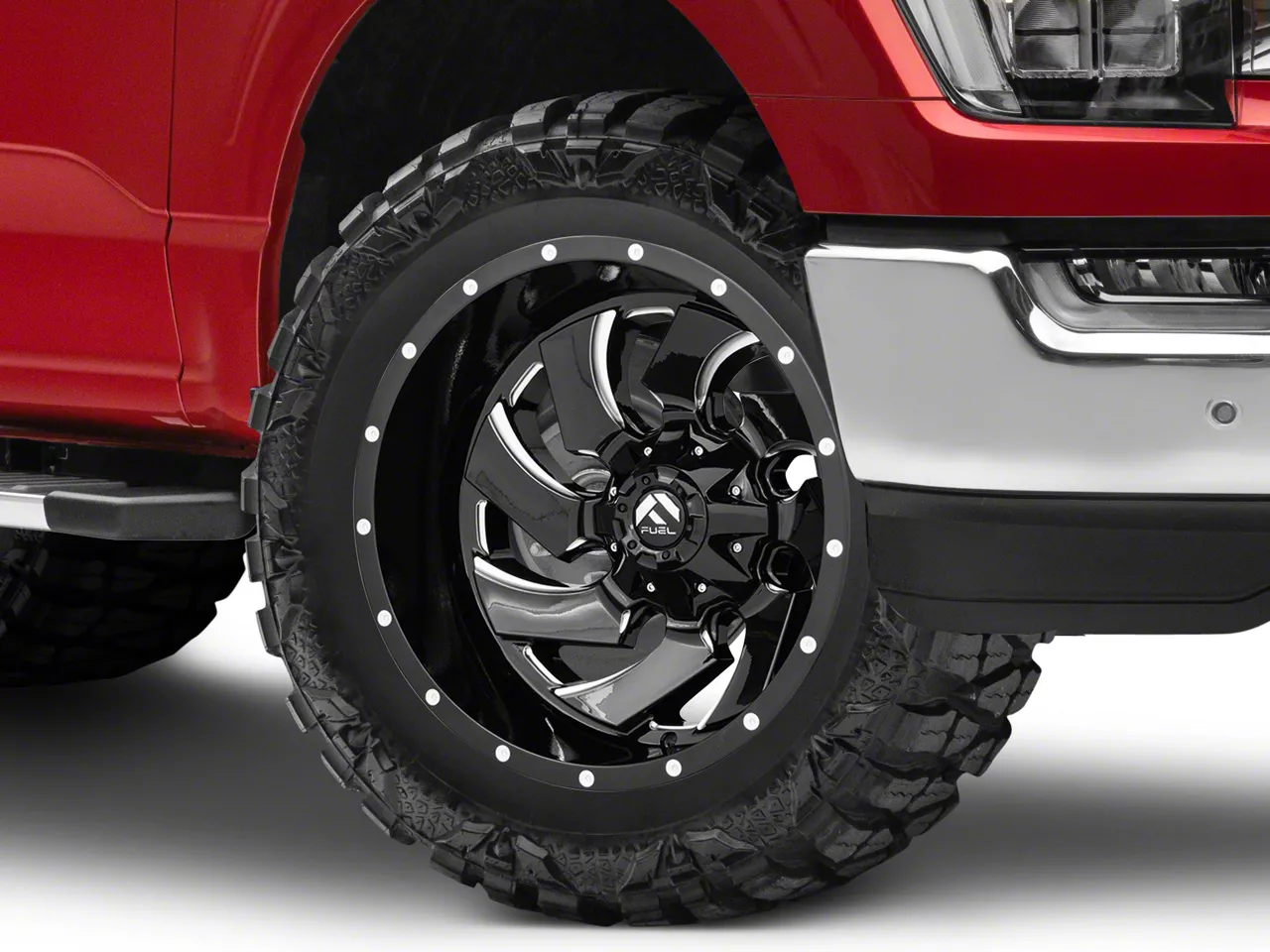 Fuel Wheels Cleaver Gloss Black Milled 6-Lug Wheel; 20x12; -44mm Offset (21-26 F-150)