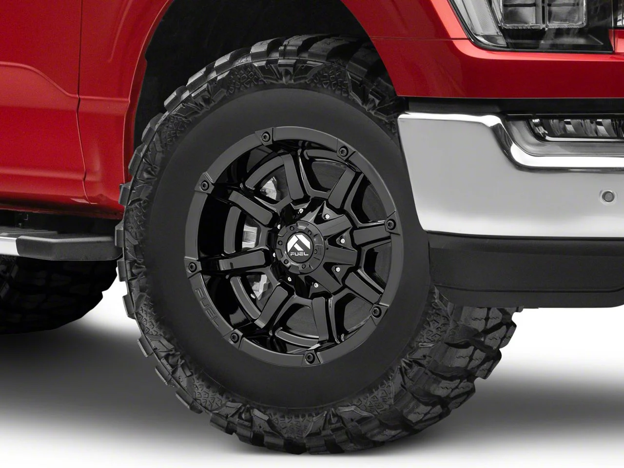 Fuel Wheels Coupler Gloss Black 6-Lug Wheel; 17x9; -12mm Offset (21-26 F-150)