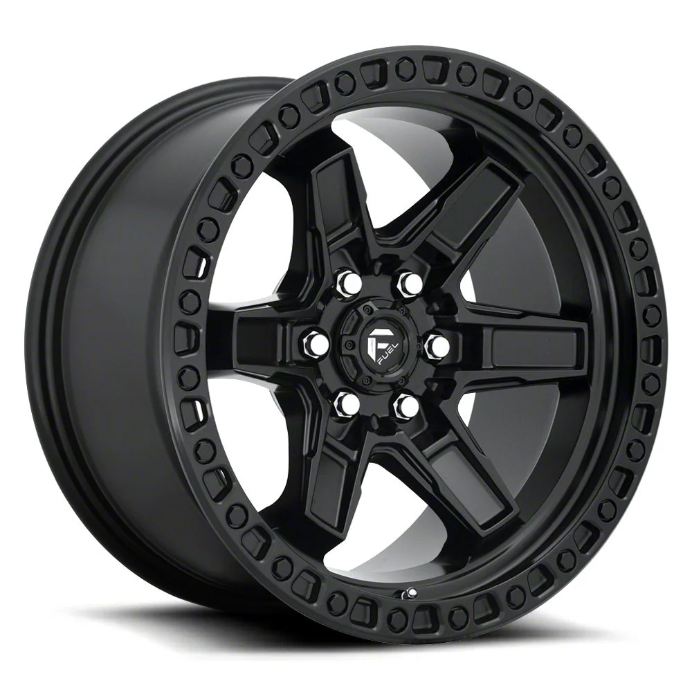 Fuel Wheels Kicker Matte Black 6-Lug Wheel; 17x9; -12mm Offset (21-26 F-150)