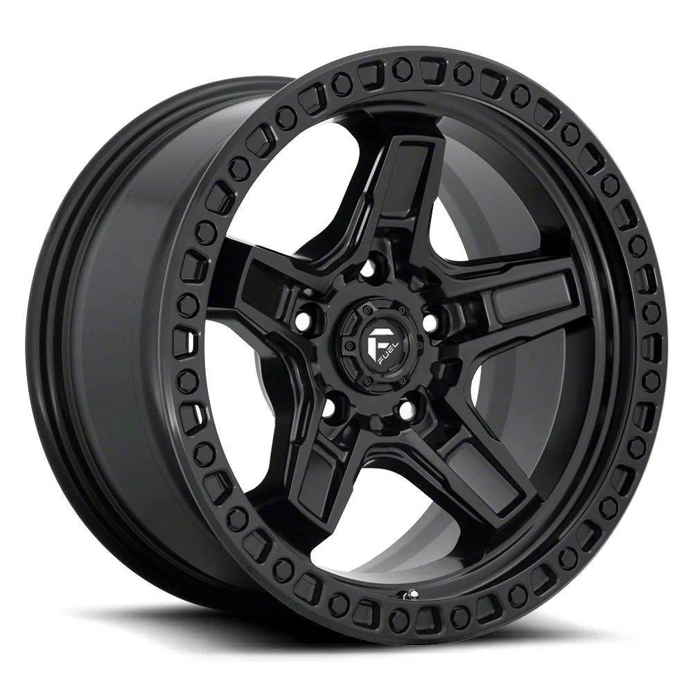 Fuel Wheels Kicker Matte Black 6-Lug Wheel; 17x9; 1mm Offset (21-26 F-150)