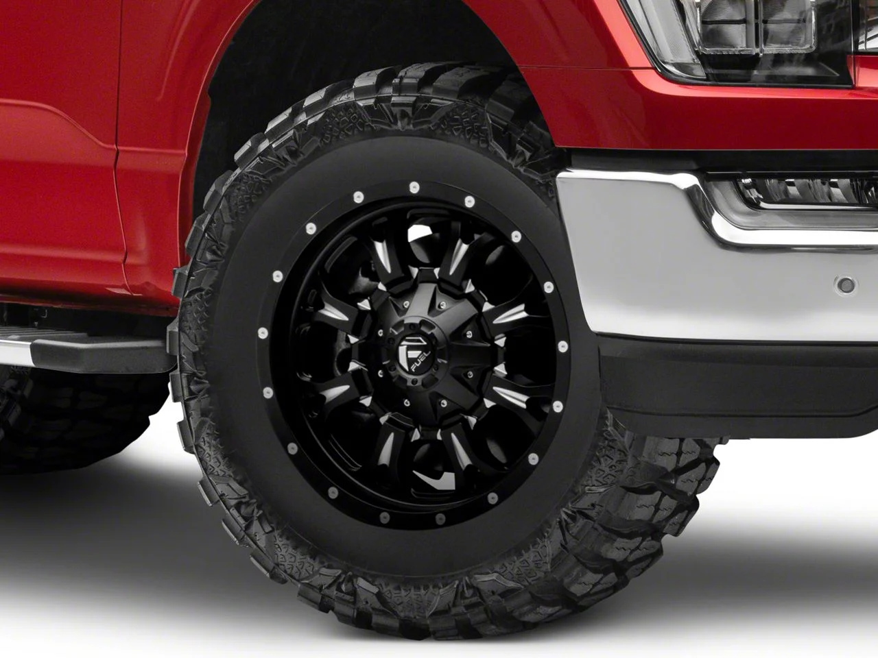 Fuel Wheels Krank Matte Black Milled 6-Lug Wheel; 18x9; -13mm Offset (21-26 F-150)