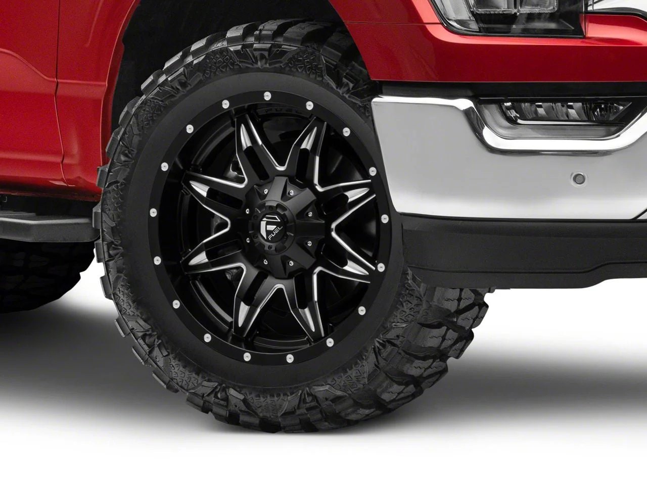Fuel Wheels Lethal Satin Black Milled 6-Lug Wheel; 20x9; 20mm Offset (21-26 F-150)