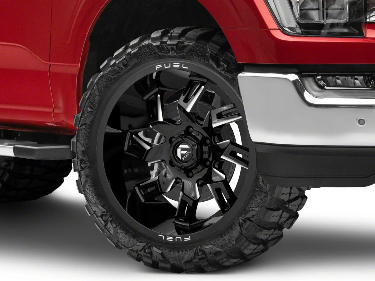 Fuel Wheels Lockdown Gloss Black Milled 6-Lug Wheel; 22x10; -18mm Offset (21-26 F-150)