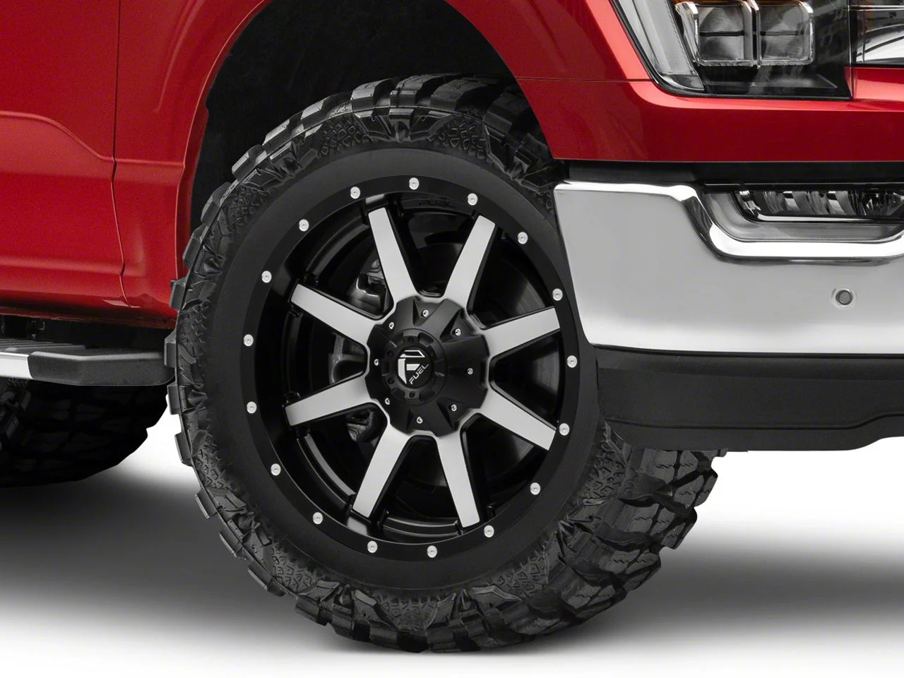 Fuel Wheels Maverick Matte Black Machined 6-Lug Wheel; 20x9; 1mm Offset (21-26 F-150)
