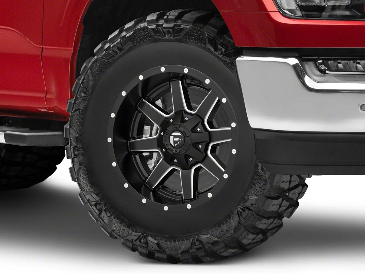 Fuel Wheels Maverick Matte Black Milled 6-Lug Wheel; 17x9; -12mm Offset (21-26 F-150)