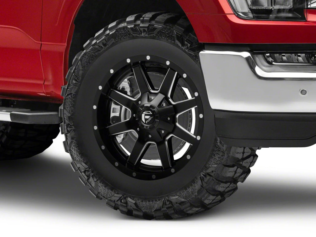 Fuel Wheels Maverick Matte Black Milled 6-Lug Wheel; 18x9; 20mm Offset (21-26 F-150)