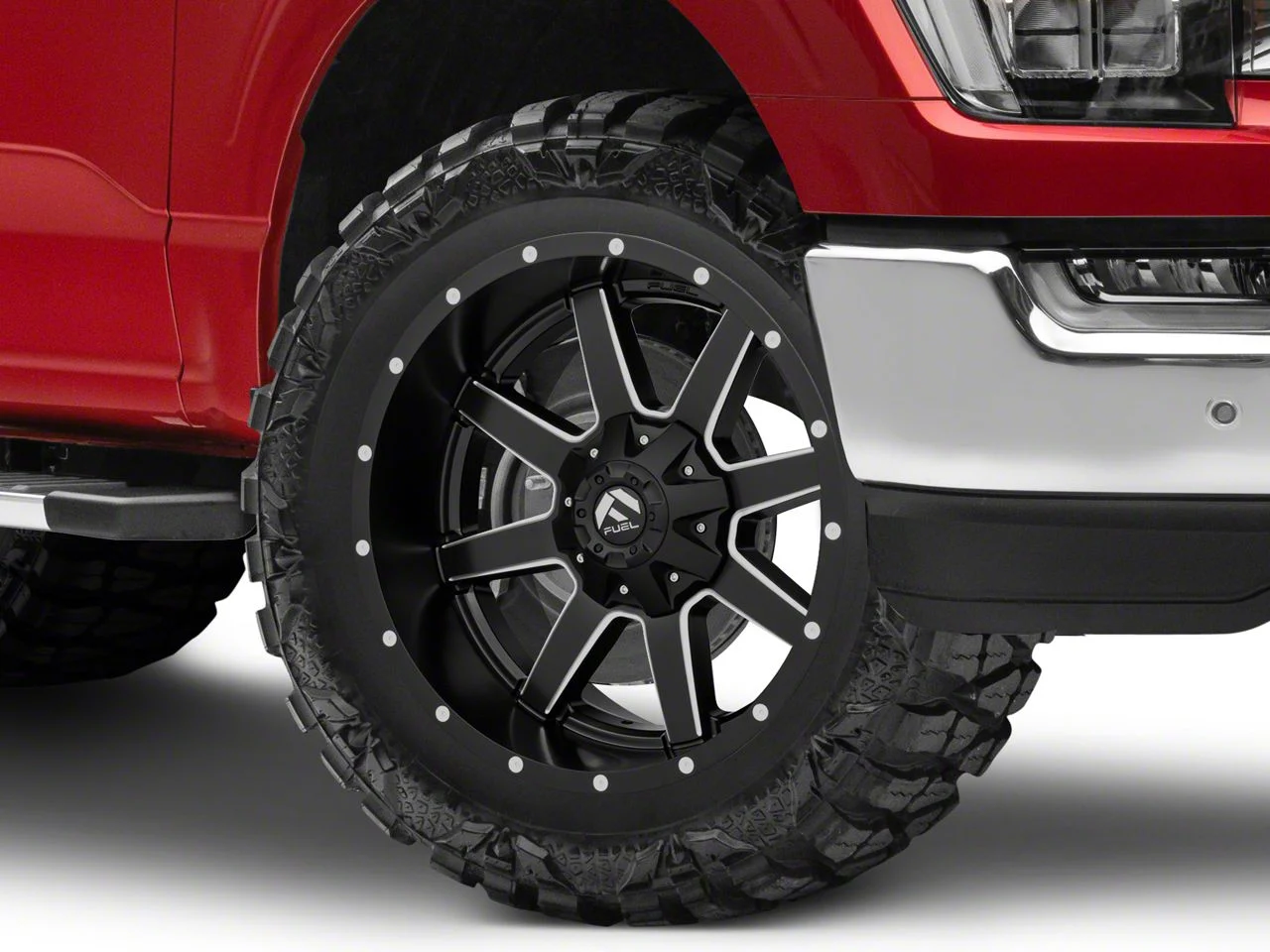 Fuel Wheels Maverick Matte Black Milled 6-Lug Wheel; 20x10; -24mm Offset (21-26 F-150)
