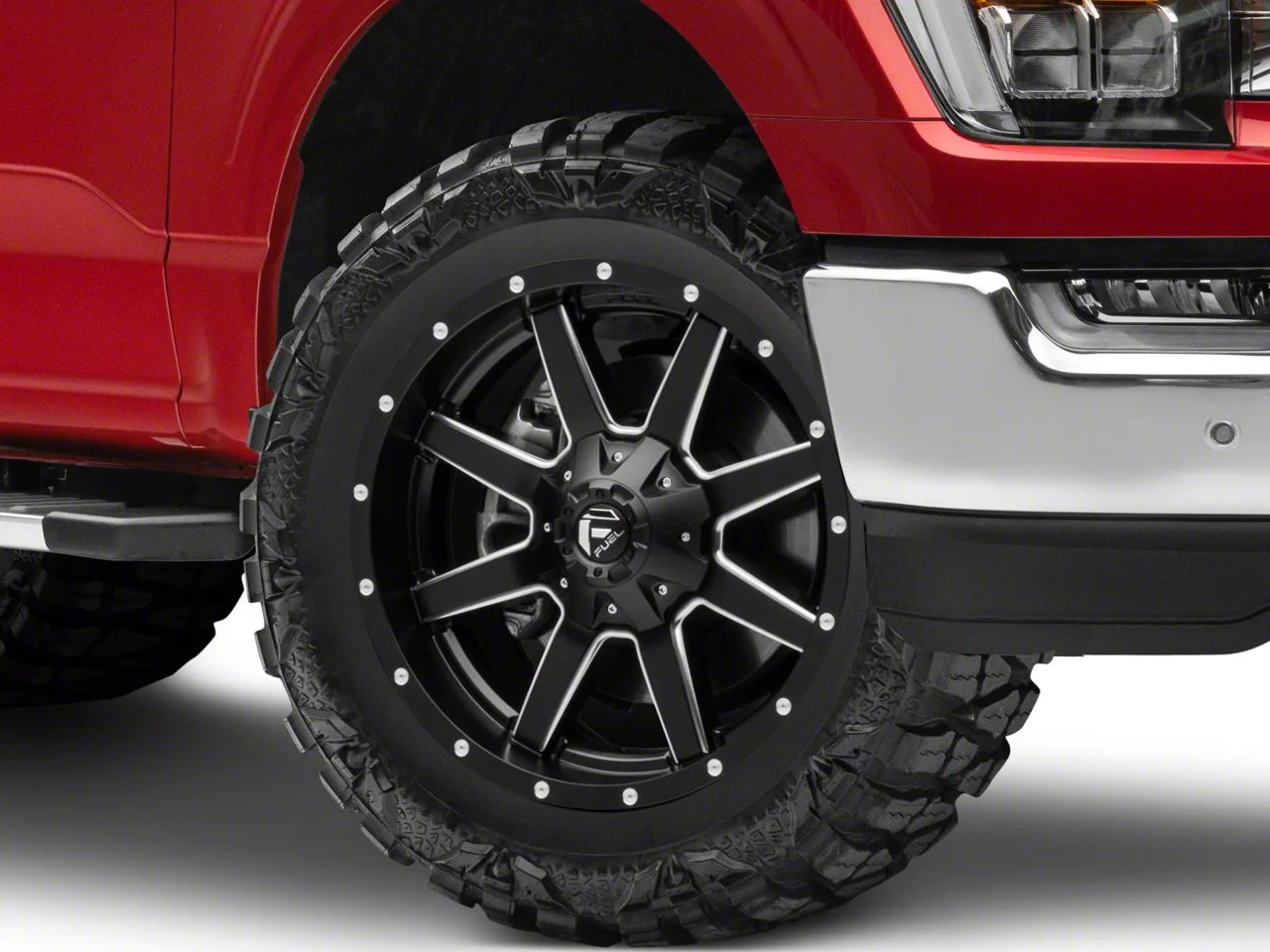Fuel Wheels Maverick Matte Black Milled 6-Lug Wheel; 20x9; 20mm Offset (21-26 F-150)
