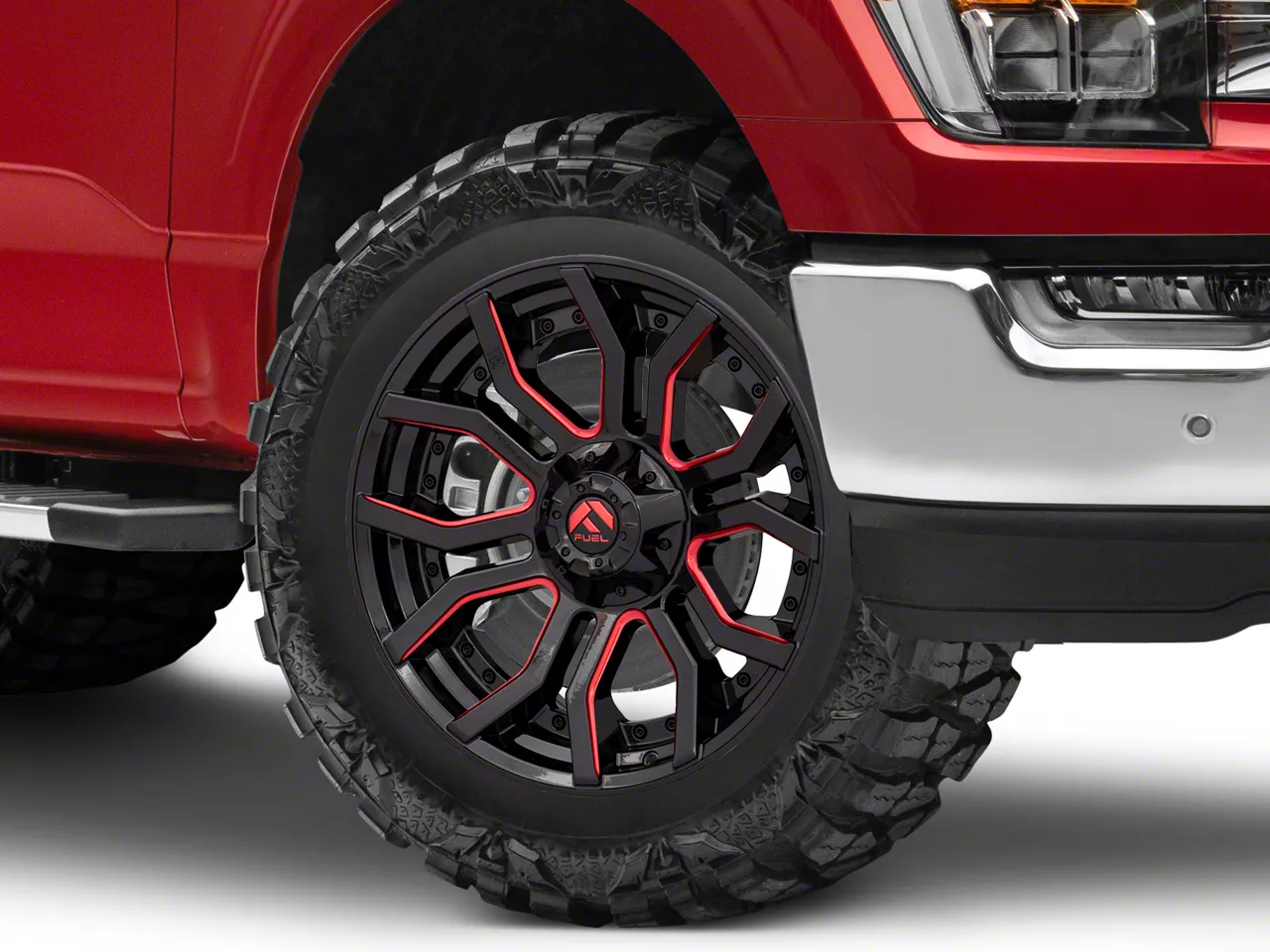 Fuel Wheels Rage Gloss Black Red Tinted 6-Lug Wheel; 20x9; 1mm Offset (21-26 F-150)