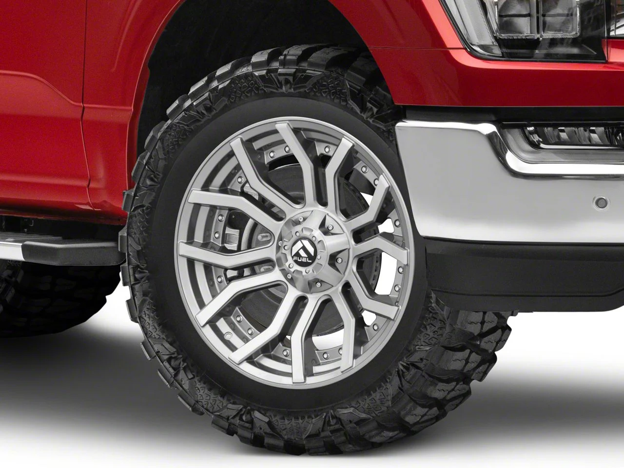 Fuel Wheels Rage Platinum Brushed Gunmetal 6-Lug Wheel; 20x9; 1mm Offset (21-26 F-150)