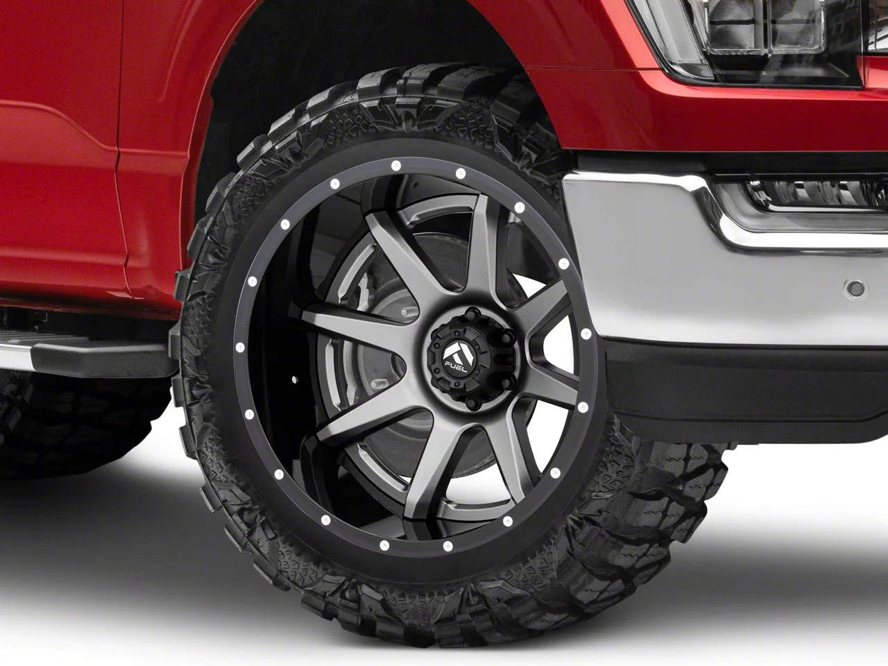 Fuel Wheels Rampage Gun Metal 6-Lug Wheel; 22x12; -44mm Offset (21-26 F-150)