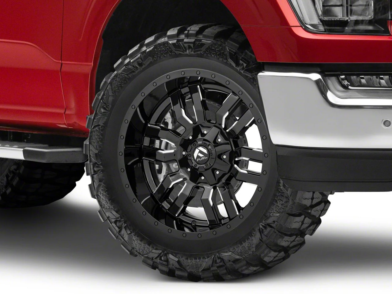 Fuel Wheels Sledge Gloss Black Milled 6-Lug Wheel; 20x10; -18mm Offset (21-26 F-150)