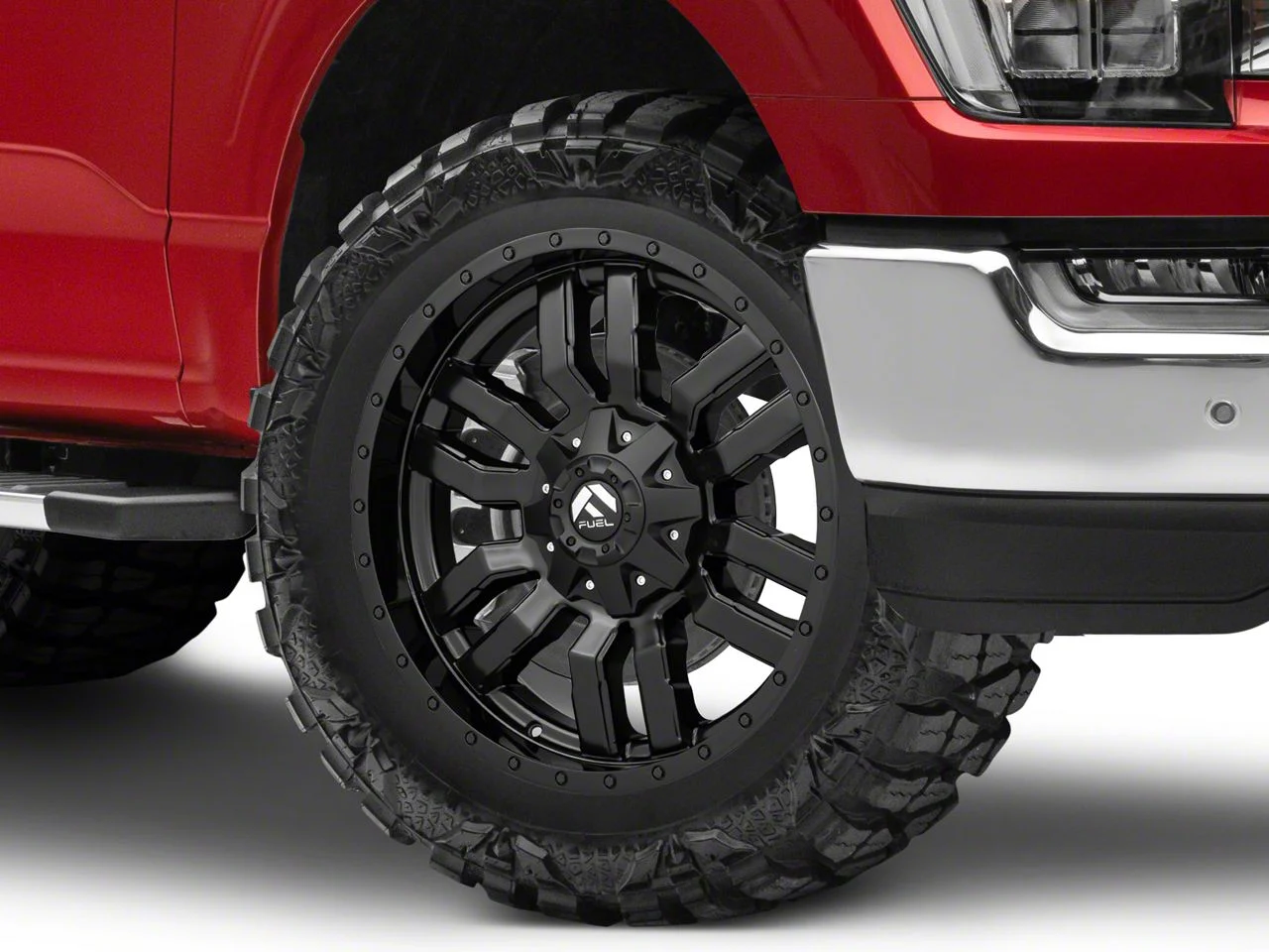 Fuel Wheels Sledge Matte Black 6-Lug Wheel; 20x9; 20mm Offset (21-26 F-150)