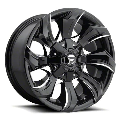 Fuel Wheels STRYKR Gloss Black Milled 6-Lug Wheel; 20x9; 1mm Offset (21-26 F-150)