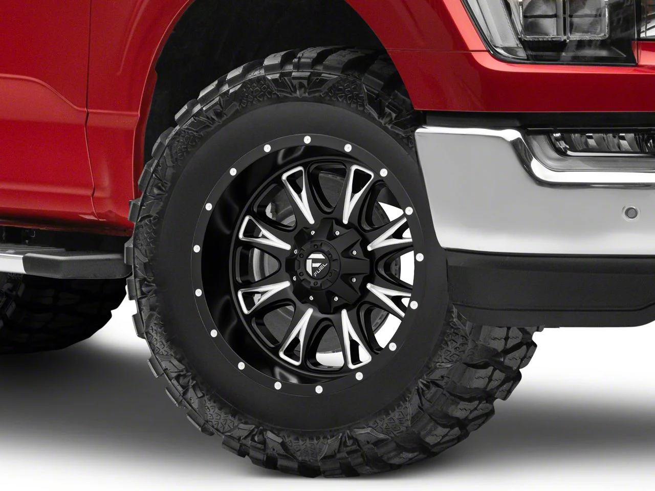 Fuel Wheels Throttle Matte Black Milled 6-Lug Wheel; 18x10; -24mm Offset (21-26 F-150)