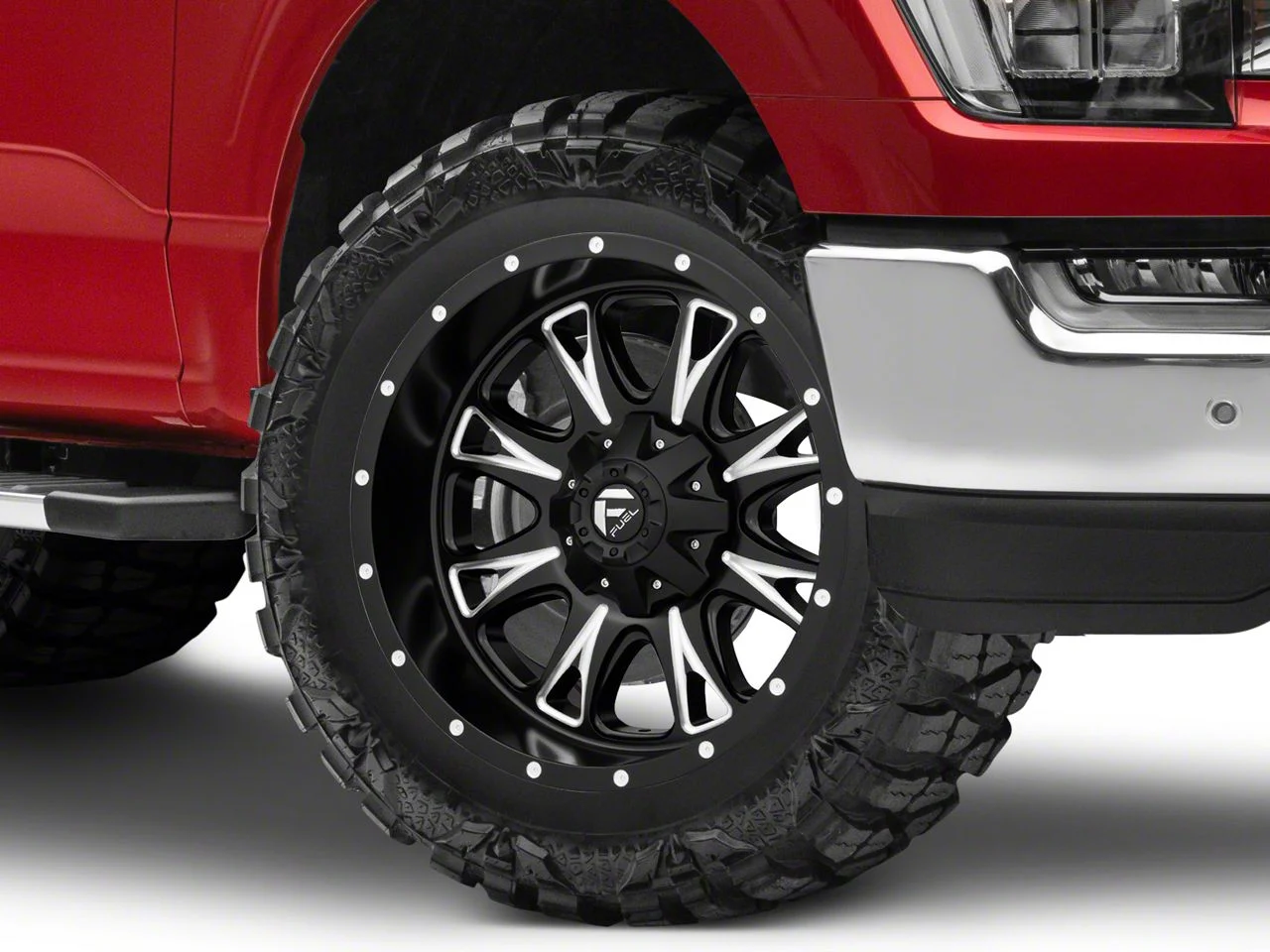Fuel Wheels Throttle Matte Black Milled 6-Lug Wheel; 20x10; -12mm Offset (21-26 F-150)