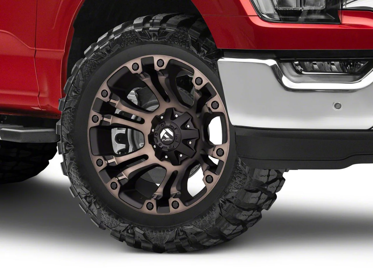 Fuel Wheels Vapor Matte Black Machined 6-Lug Wheel; 20x10; -18mm Offset (21-26 F-150)