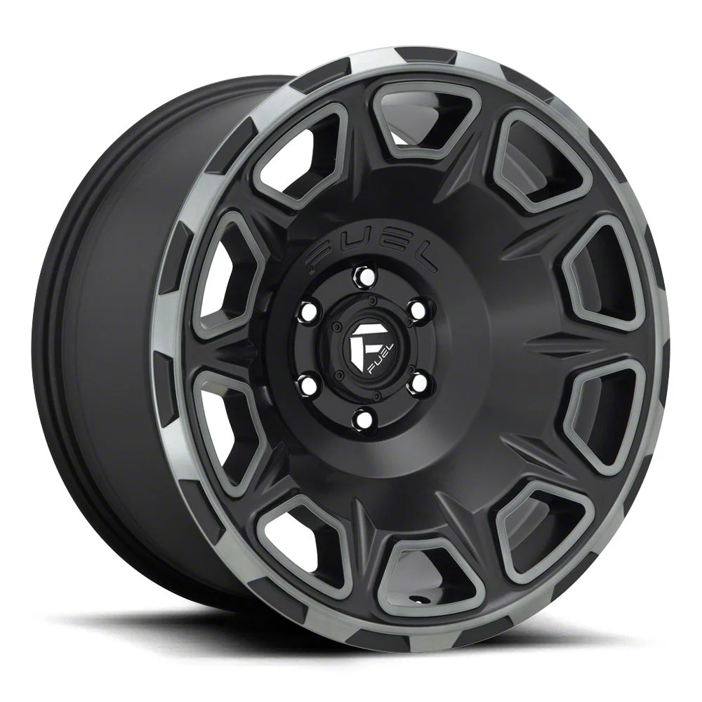 Fuel Wheels Vengeance Matte Black Double Dark Tint 6-Lug Wheel; 17x9; -12mm Offset (21-26 F-150)