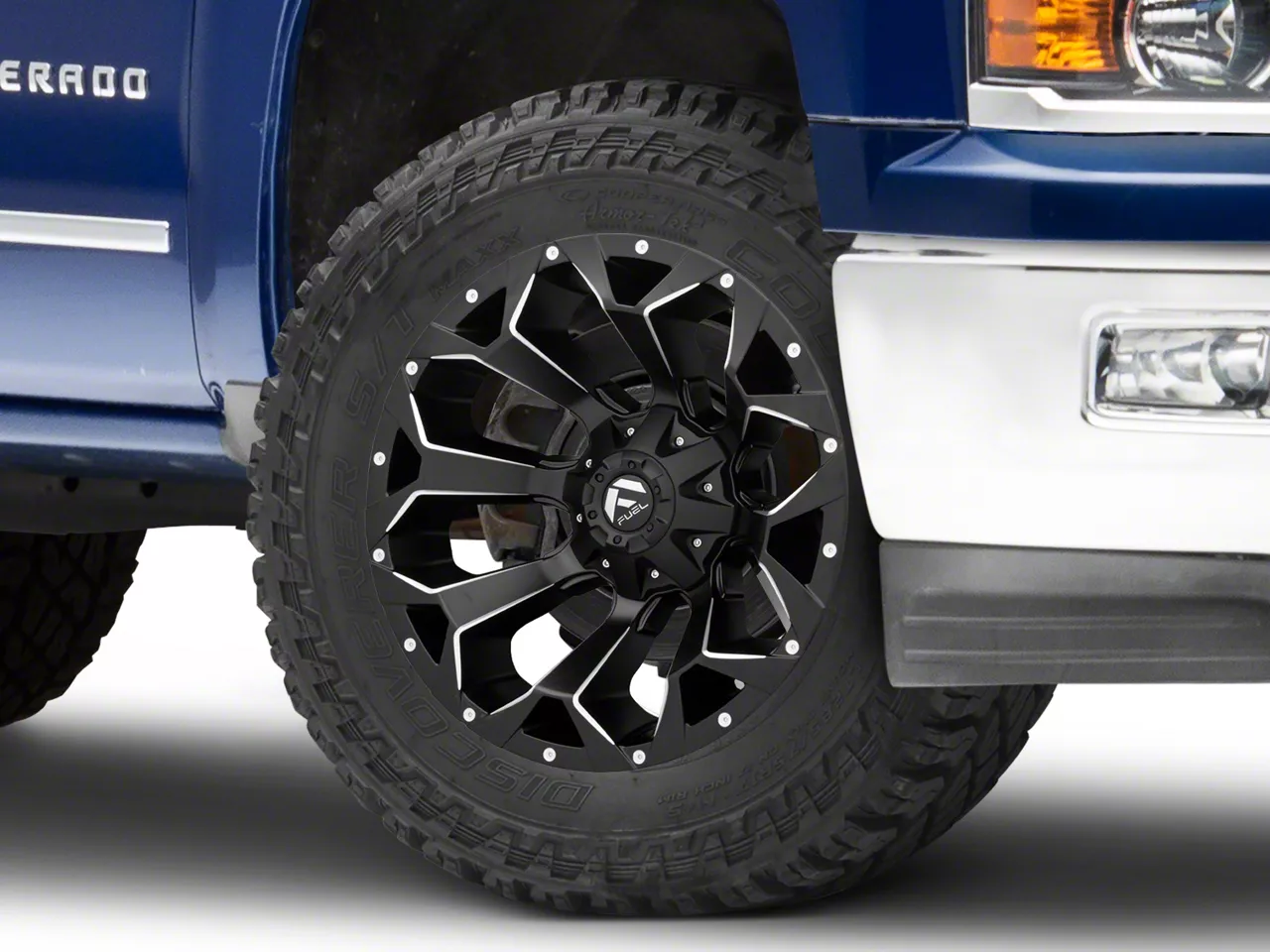 Fuel Wheels Assault Satin Black Milled 6-Lug Wheel; 20x12; -43mm Offset (14-18 Silverado 1500)