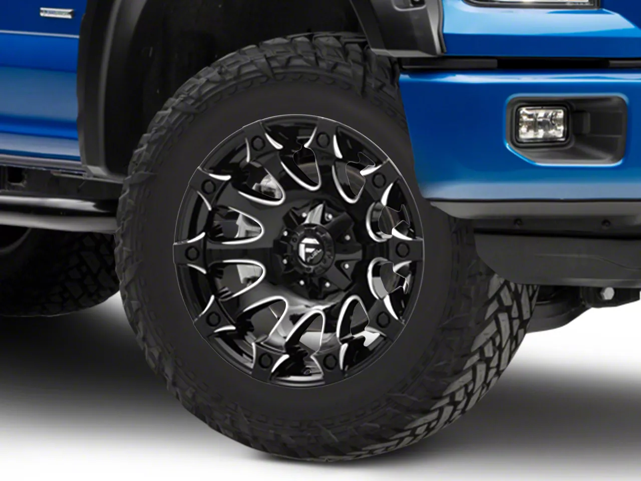 Fuel Wheels Battle Axe Gloss Black Milled 6-Lug Wheel; 20x10; -18mm Offset (15-20 F-150)