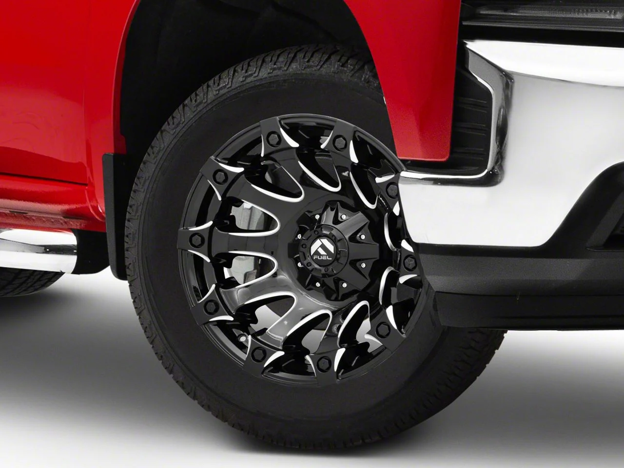 Fuel Wheels Battle Axe Gloss Black Milled 6-Lug Wheel; 20x12; -44mm Offset (19-26 Silverado 1500)