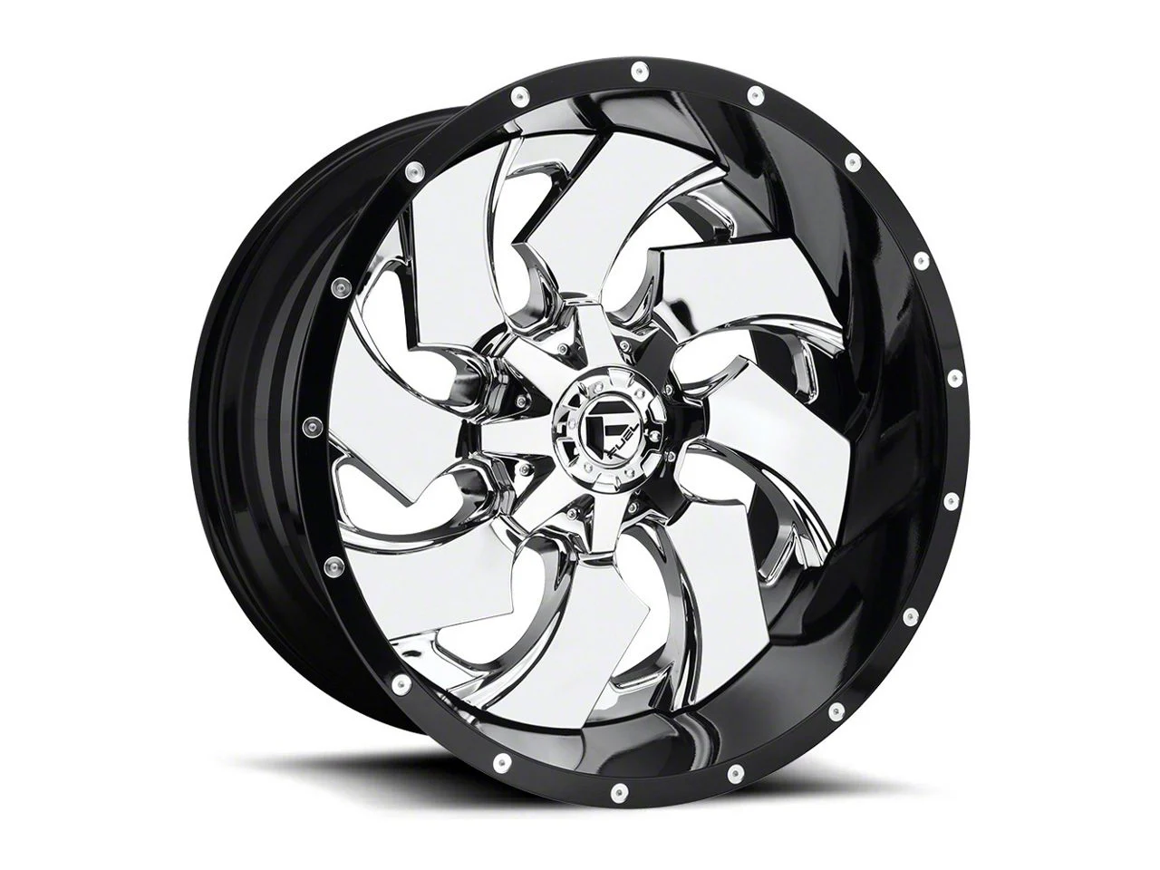 Fuel Wheels Cleaver 2-Piece Chrome 6-Lug Wheel; 20x12; -44mm Offset (19-26 Silverado 1500)