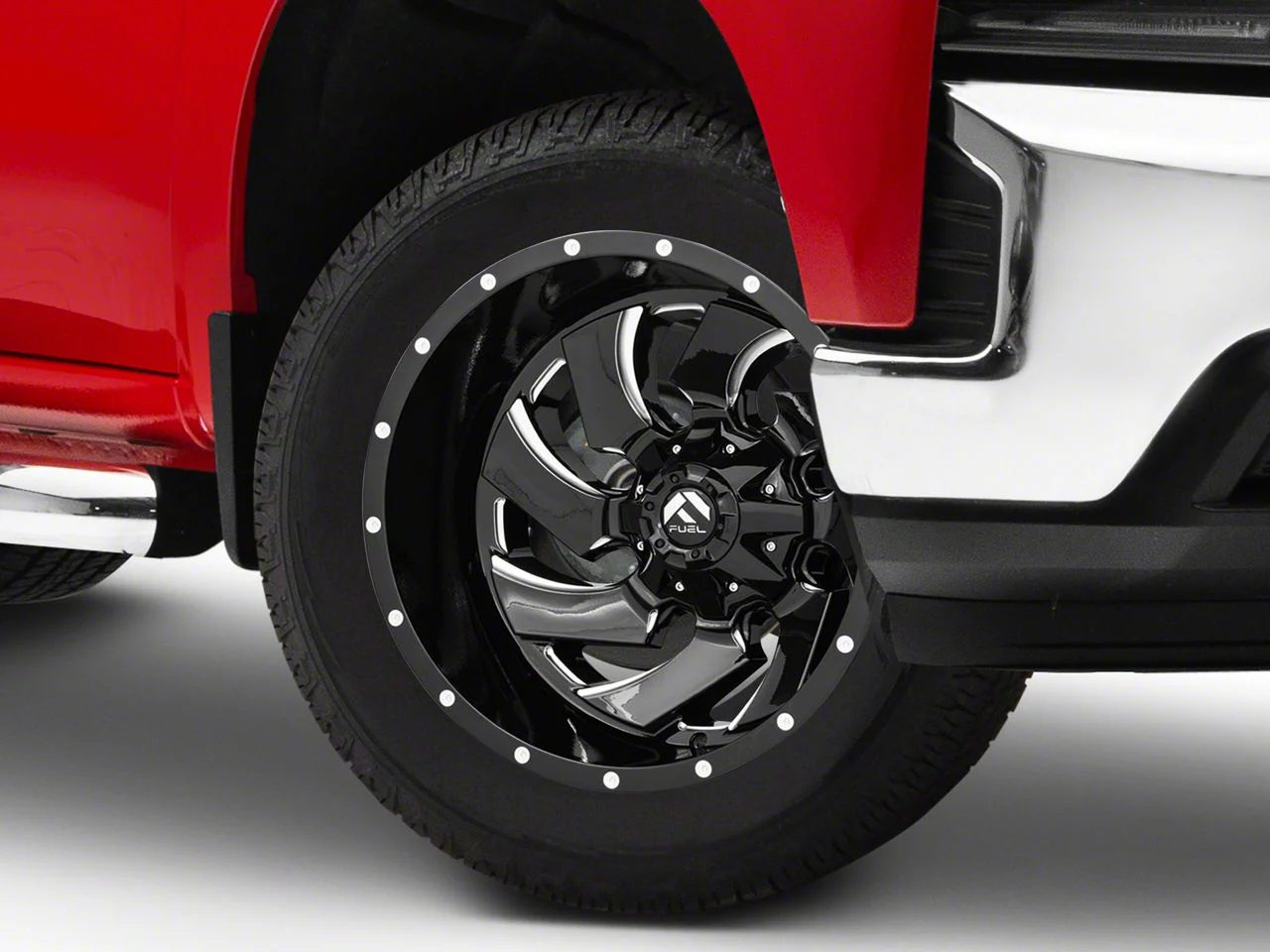 Fuel Wheels Cleaver Gloss Black Milled 6-Lug Wheel; 20x12; -44mm Offset (19-26 Silverado 1500)
