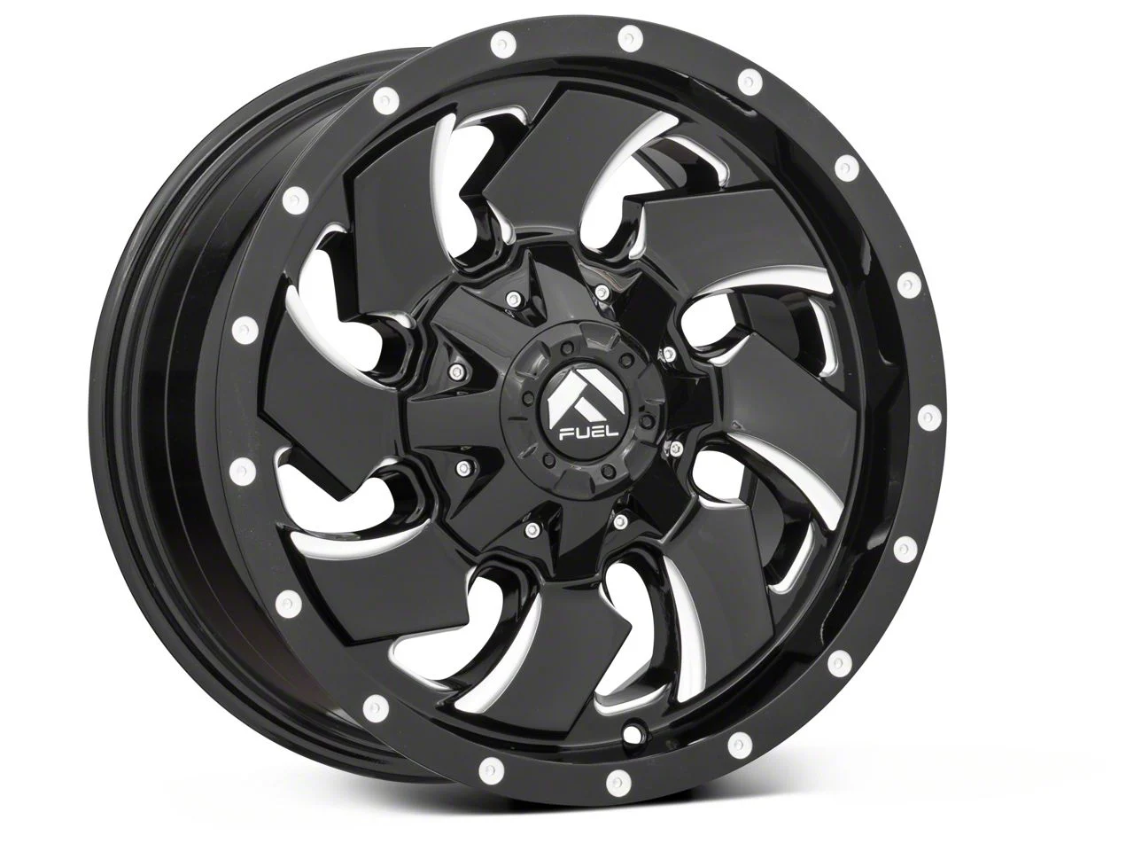 Fuel Wheels Cleaver Gloss Black Milled 6-Lug Wheel; 24x16; -99mm Offset (15-20 F-150)
