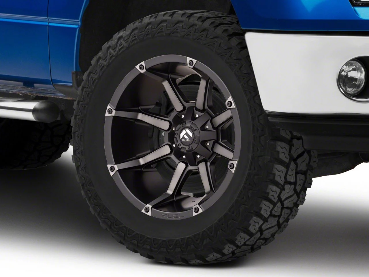 Fuel Wheels Coupler Matte Black Machined 6-Lug Wheel; 20x12; -44mm Offset (09-14 F-150)