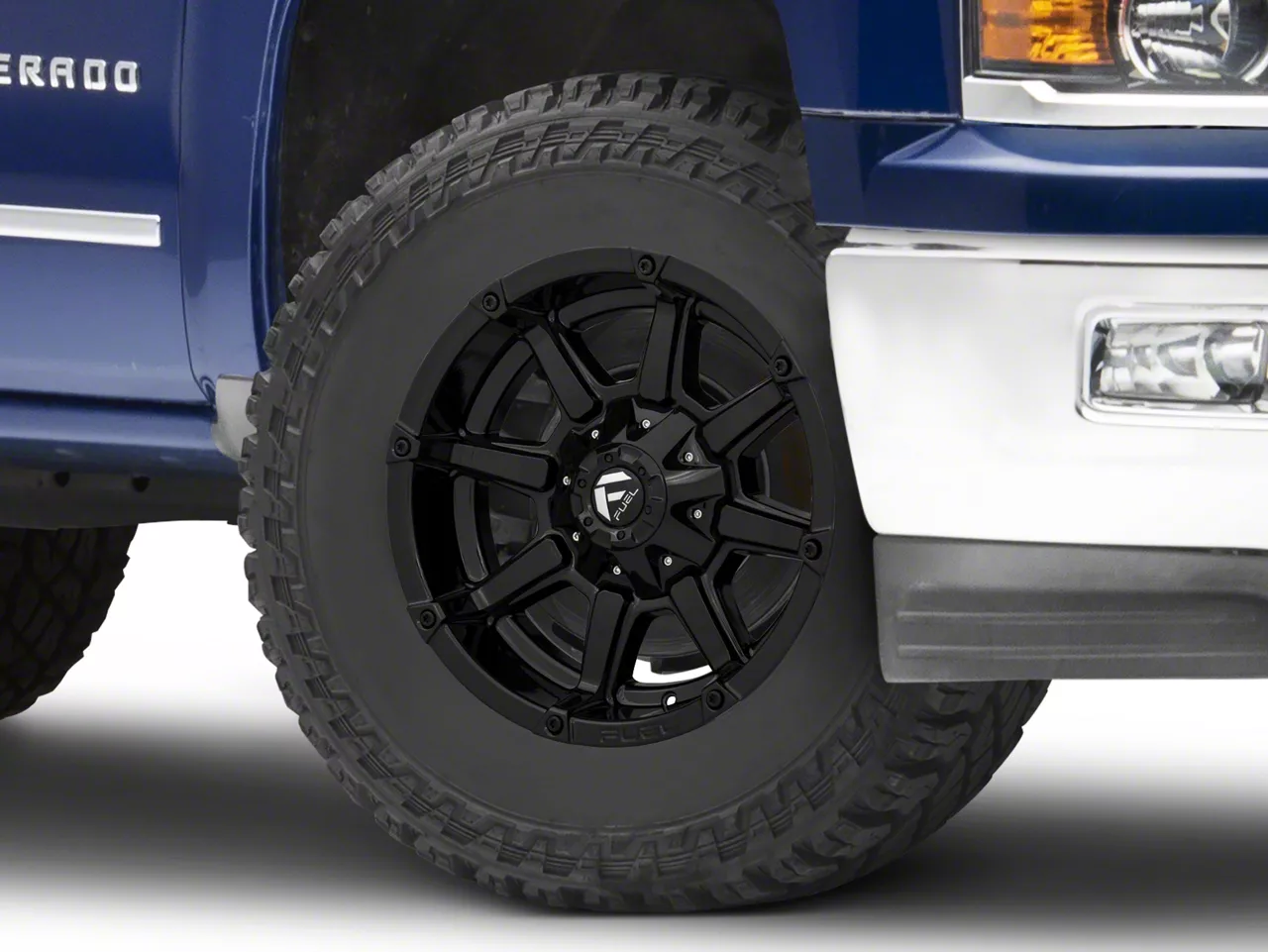 Fuel Wheels Coupler Gloss Black 6-Lug Wheel; 18x9; -12mm Offset (14-18 Silverado 1500)