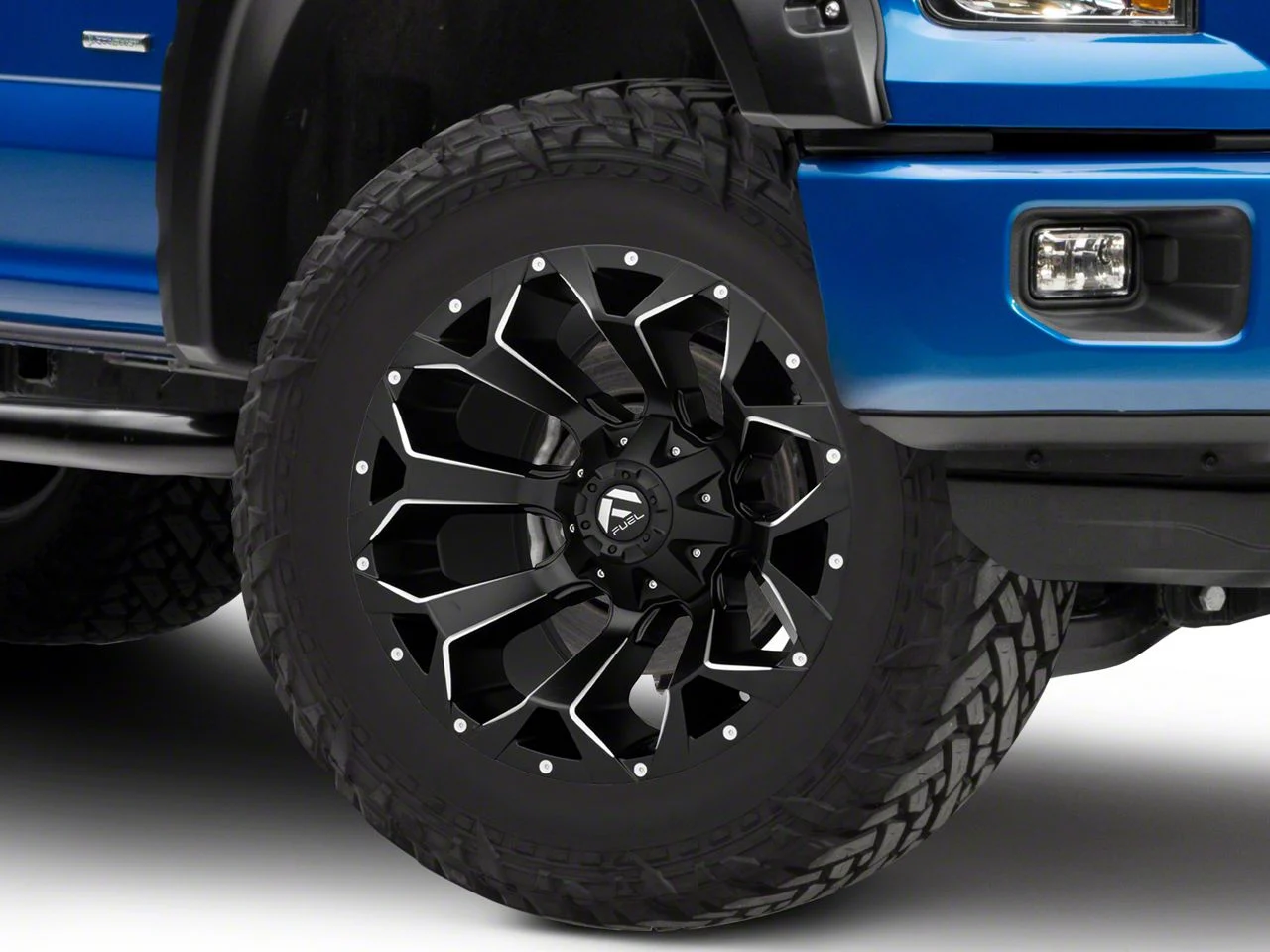 Fuel Wheels Assault Satin Black Milled 6-Lug Wheel; 20x9; 1mm Offset (15-20 F-150)