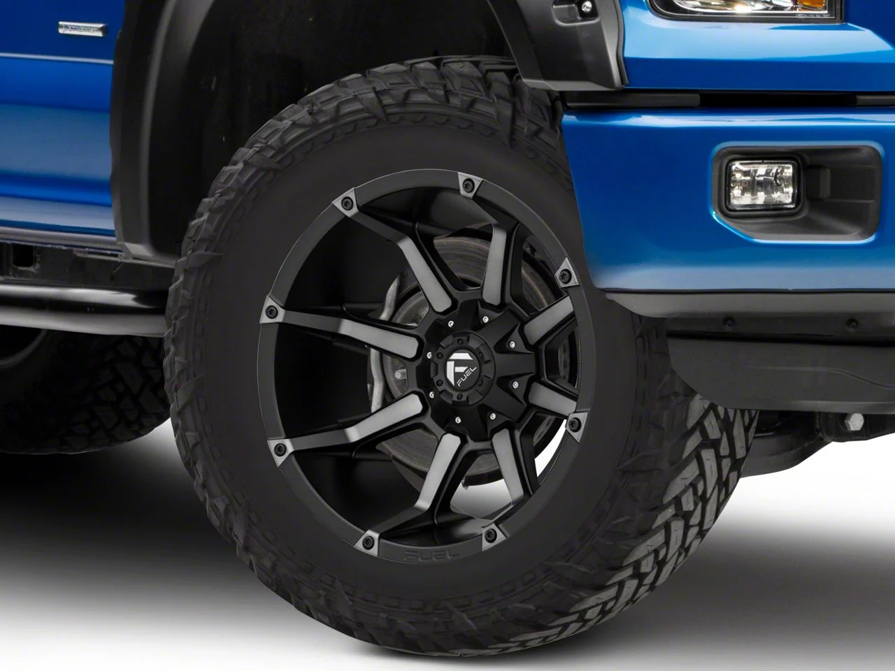 Fuel Wheels Coupler Matte Black Machined 6-Lug Wheel; 20x10; -12mm Offset (15-20 F-150)