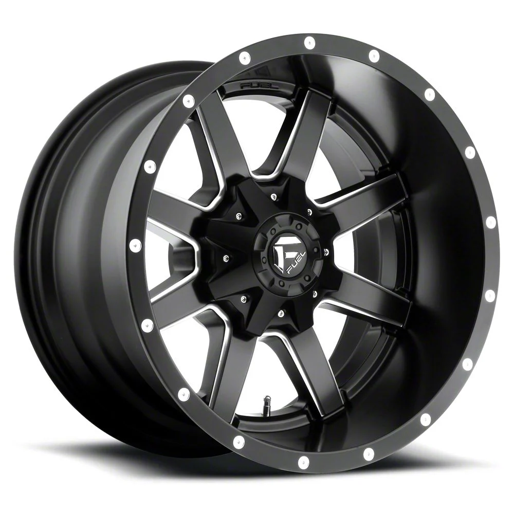 Fuel Wheels Maverick Matte Black Milled 6-Lug Wheel; 24x14; -75mm Offset (15-20 F-150)