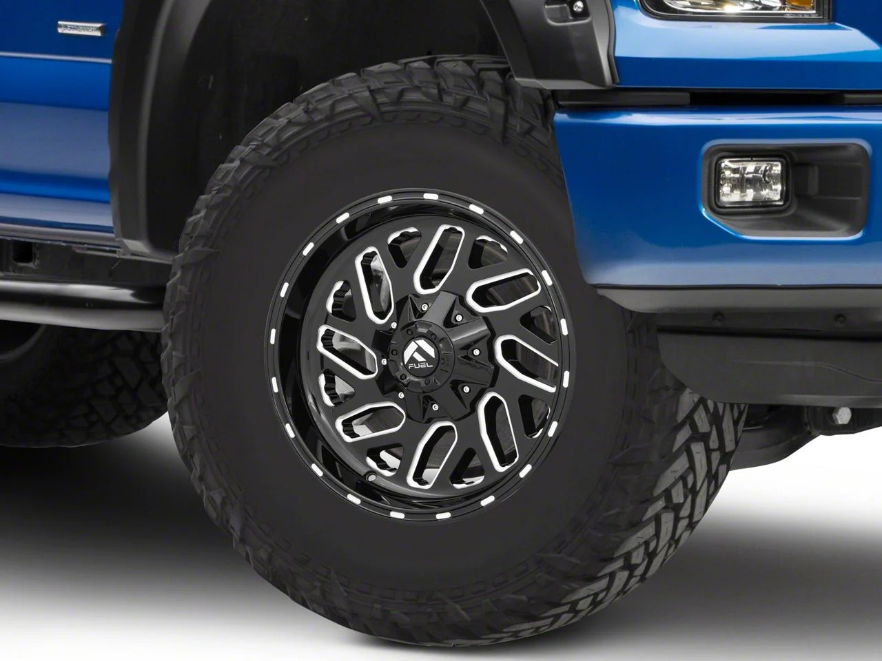 Fuel Wheels Triton Gloss Black Milled 6-Lug Wheel; 17x9; -12mm Offset (15-20 F-150)