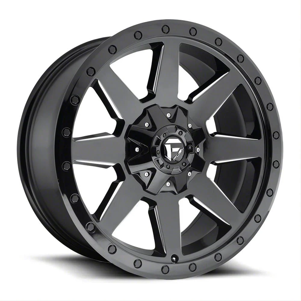Fuel Wheels Wildcat Gloss Black Milled 6-Lug Wheel; 20x9; 1mm Offset (15-20 F-150)