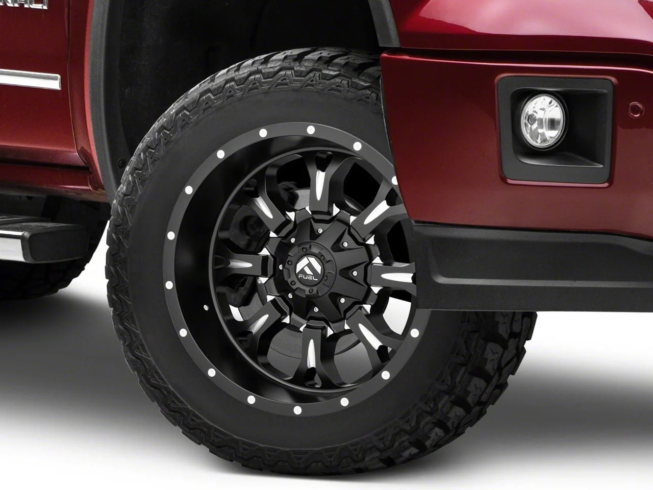 Fuel Wheels Krank Matte Black Milled 6-Lug Wheel; 20x12; -44mm Offset (14-18 Sierra 1500)