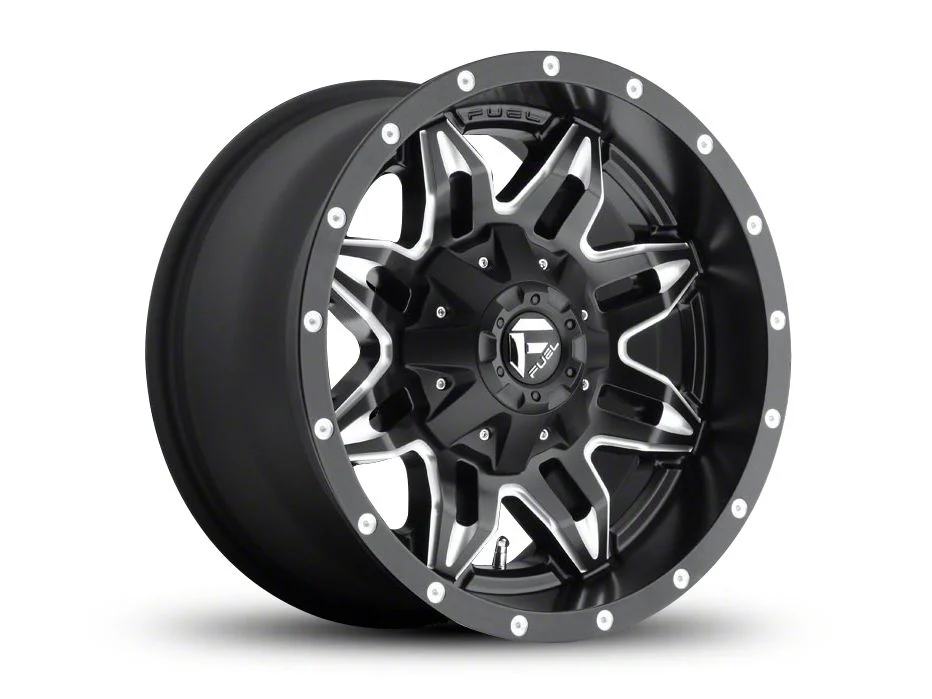 Fuel Wheels Lethal Matte Black Milled 5-Lug Wheel; 17x9; -12mm Offset (09-18 RAM 1500)