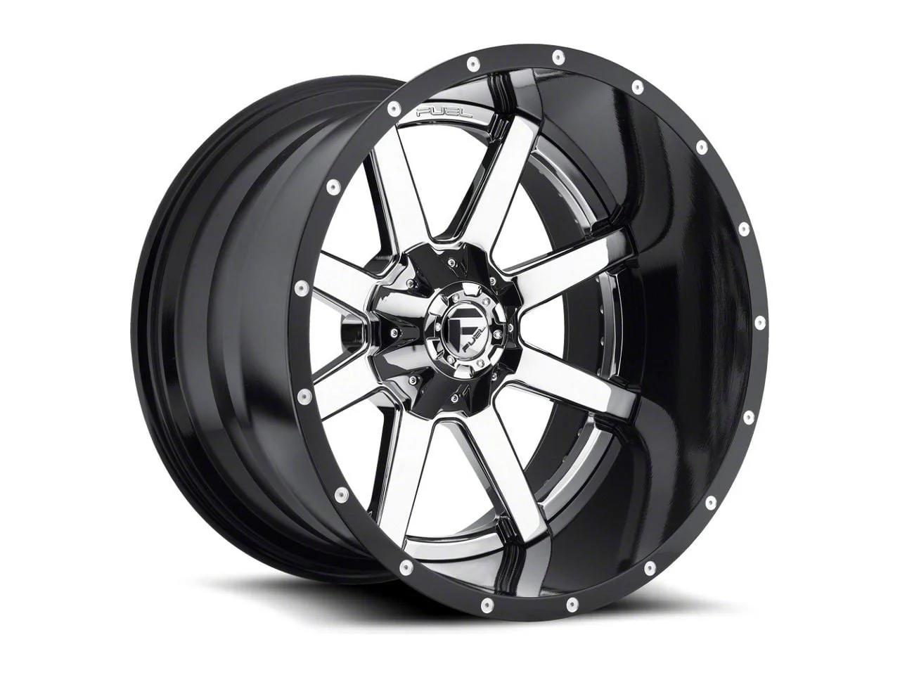 Fuel Wheels Maverick 2-Piece Chrome 6-Lug Wheel; 20x12; -44mm Offset (19-26 Silverado 1500)