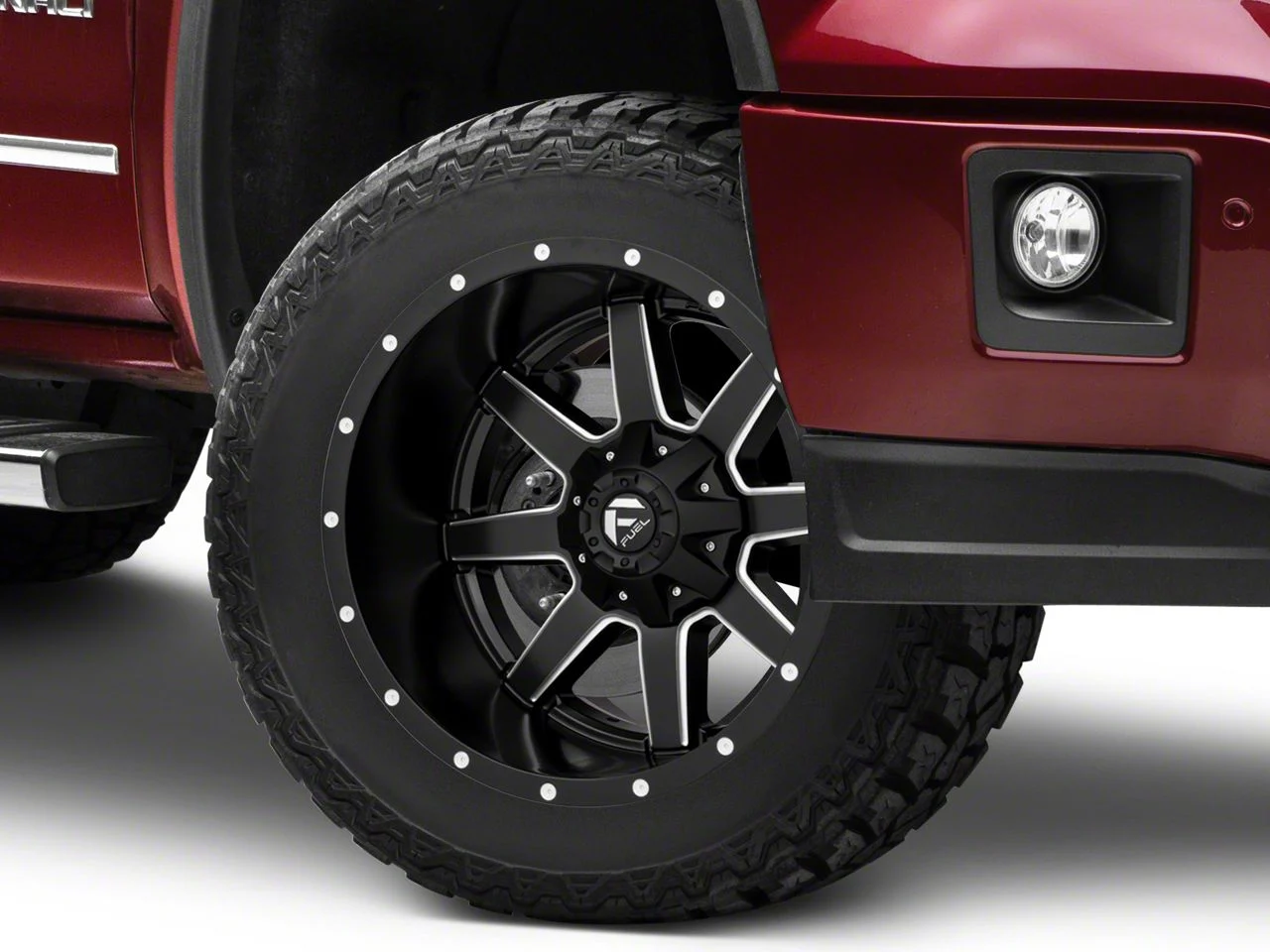 Fuel Wheels Maverick Matte Black Milled 6-Lug Wheel; 20x9; 14mm Offset (14-18 Sierra 1500)